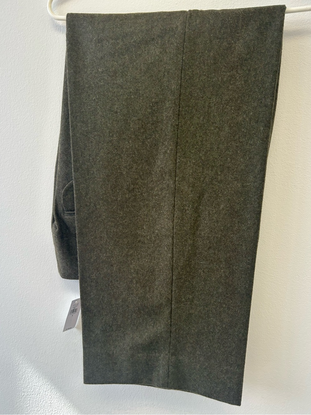 Banana Republic Olive Gray Wool-Blend Pantsuit Trousers - Picture 2 of 5